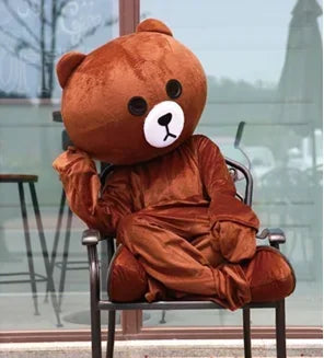 Brown Bear Mascot Costume – Cartoon Animal Character Cosplay for Carnival, Events & Identity V Theme