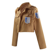 Cosplay Anime Levi Ackerman Mikasa Ackerman Cosplay Costume Eren Jaeger Outfits Hange Zoe Cosplay CostumeFull Set