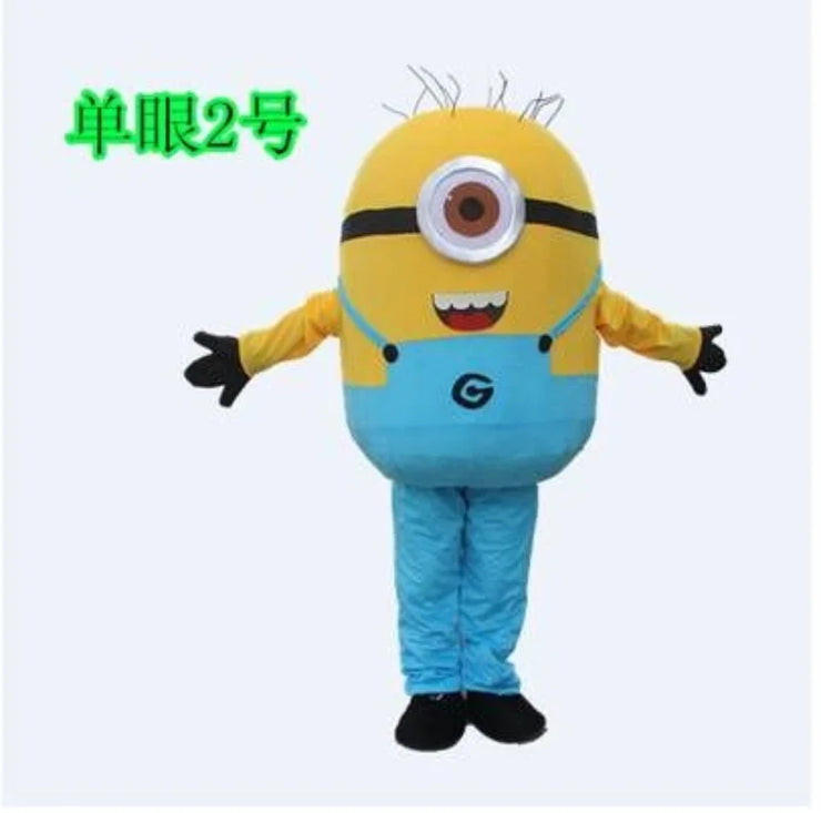 Yellow Minion Mascot Costume – Adult Cosplay Suit for Carnival, Parties, Performances & Halloween Events
