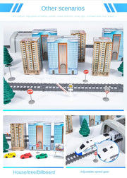 High-Speed Electric Train Set – Realistic Rail Model with Tracks for Kids to Assemble