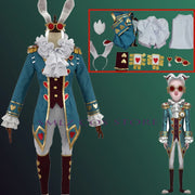 Identity Ⅴ Freddy Riley Cosplay Man Lawyer White Rabbit Mr.Cosplay Costume Uniform Man Woman Lovely Adult Halloween Outfit Suit