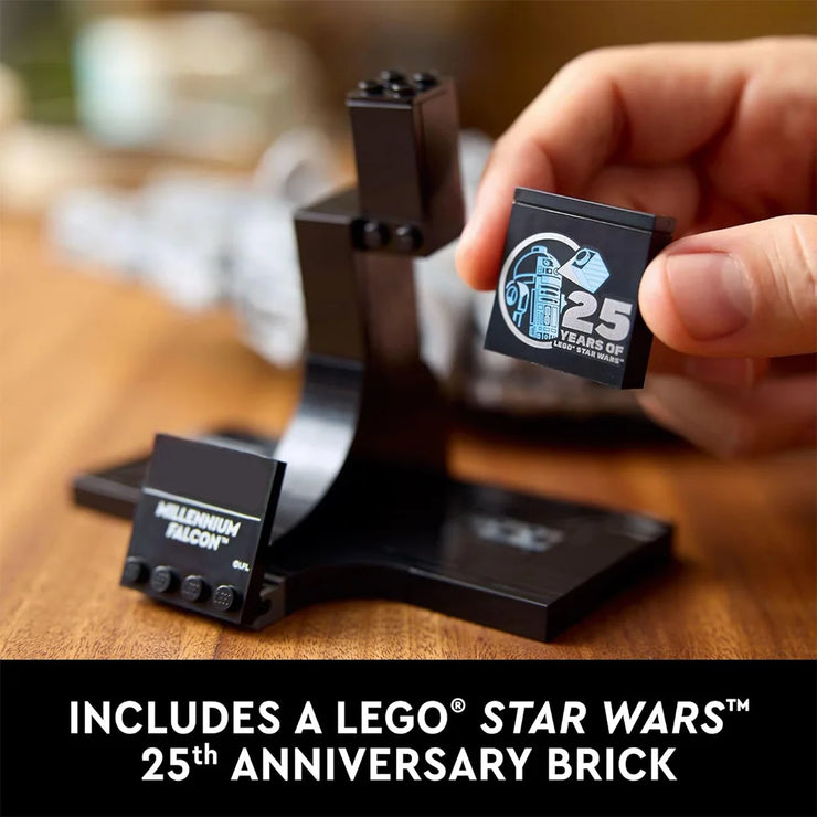 Millennium Falcon 921 Pieces – 25th Anniversary Starship Building Block Model for Display & Collectors