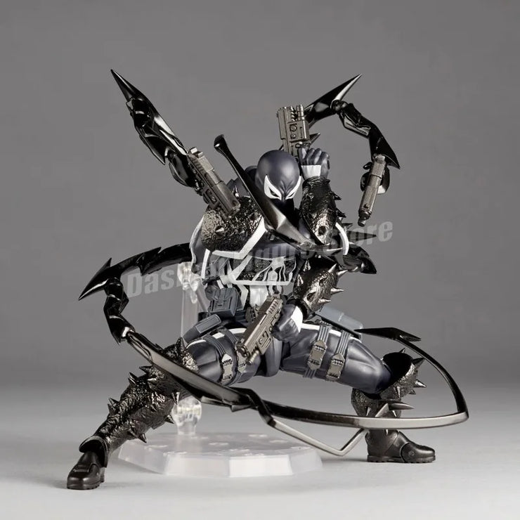 Amazing Yamaguchi Revoltech Agent Venom Action Figure – Superhero Eugene Thompson Model Toy, Perfect Gift Collection