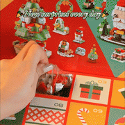 2025 Christmas Advent Calendar 24 Days Countdown Surprise Blind Box Building Blocks Puzzle Assembly Toys For Kids Adult Gifts