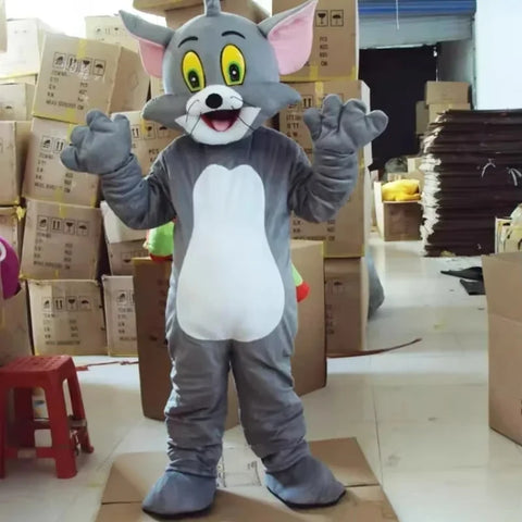 Tom & Jerry Mascot Costume Set – Cartoon Cosplay for Advertising, Parties, Carnival & Halloween Events