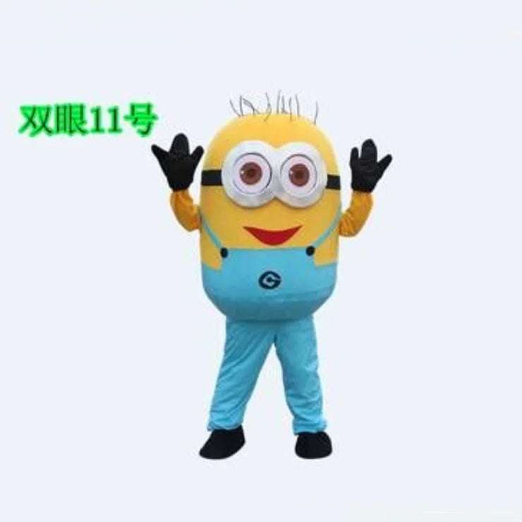 Yellow Minion Mascot Costume – Adult Cosplay Suit for Carnival, Parties, Performances & Halloween Events