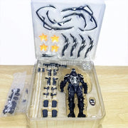 Amazing Yamaguchi Revoltech Agent Venom Action Figure – Superhero Eugene Thompson Model Toy, Perfect Gift Collection