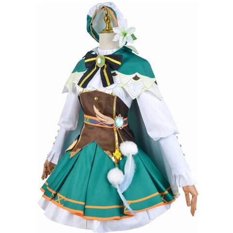 Genshin Impact Venti Cosplay Costume Wig Dress