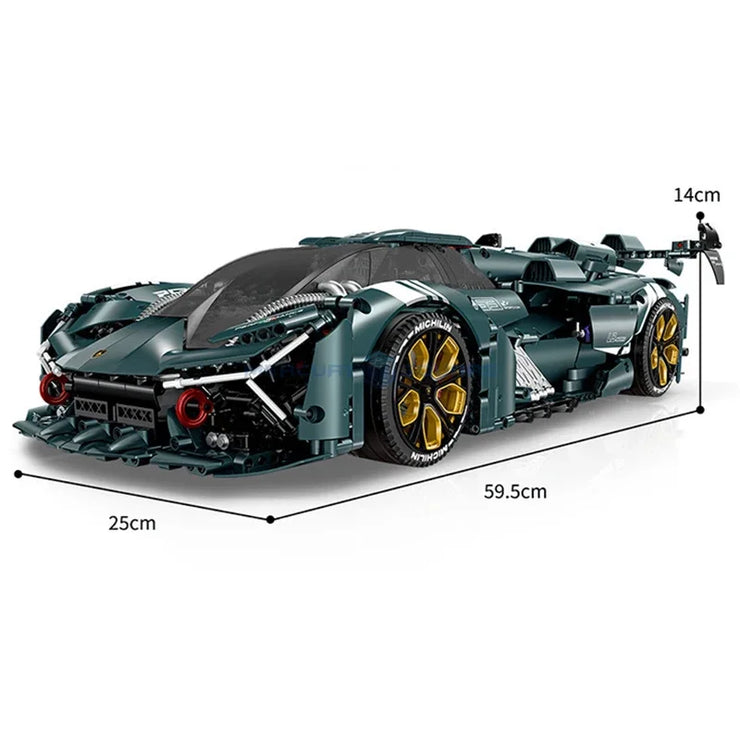 MOC 10611 Super Car Model Building Blocks Modified Vehicle 3466 Pcs