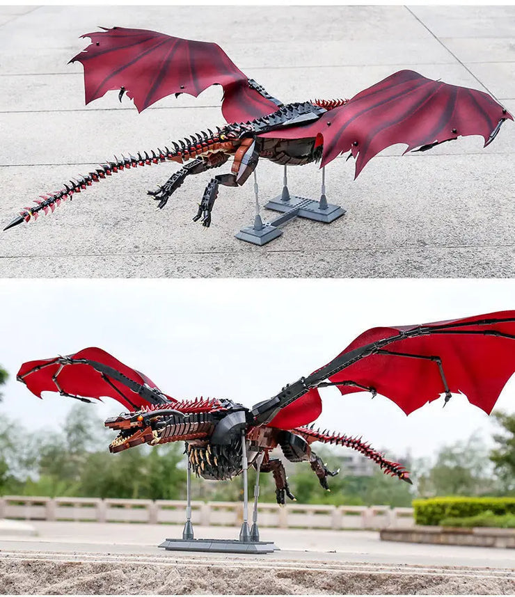Giant Dragon Building Set – 1889pcs Creative MOC Fantasy Bricks Model