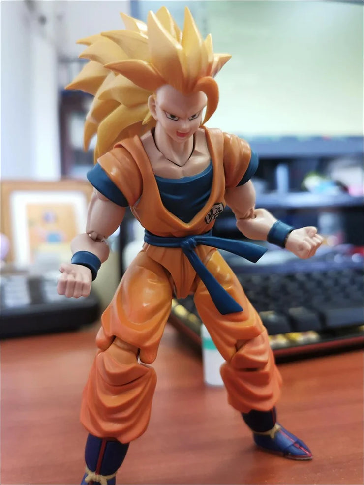 Dragon Ball Z Son Goku Super Saiyan 3 SHF Action Figure – Movable Anime Collectible Model Toy