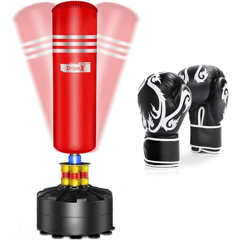 Adult Standing Punching Bag Heavy Duty Punching Bag Stand with Suction Cup Base - 69&
