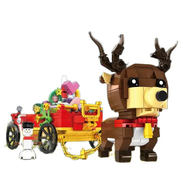 1084pcs New City Creativity Winter Village Christmas House Christmas ART House Model Building Blocks Bricks Kids Toys Christmas Gifts