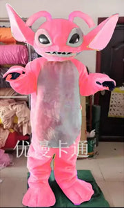 2026 MINISO Pink Lilo & Stitch Mascot Costume – High-Quality Disney Character Cosplay for Advertising and Carnival Events
