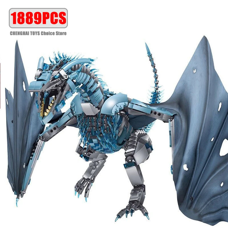 Giant Dragon Building Set – 1889pcs Creative MOC Fantasy Bricks Model