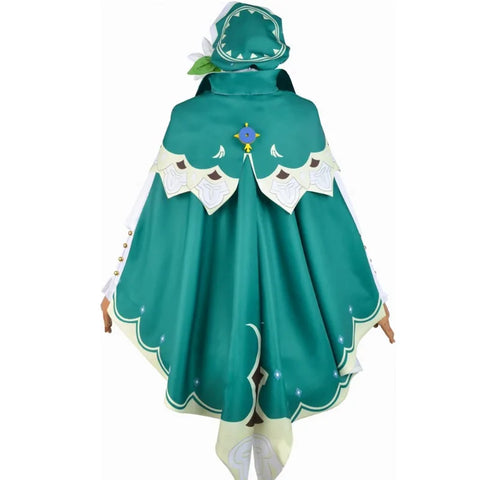 Genshin Impact Venti Cosplay Costume Wig Dress