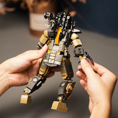 Xenomorph Model Ultimate Predator Action Figure Building Blocks Set Halloween DIY Aliens Toys for Kids Christmas Gifts Ornamant