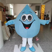 Blue Water Drop Mascot Costume – Water Conservation Cosplay for Events, Parties & Promotional Performances