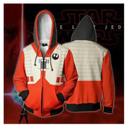 R2-D2 Cosplay Hoodie – Robot Sweatshirt with Zipper, Inspired by Darth Vader and Stormtrooper for Men and Women