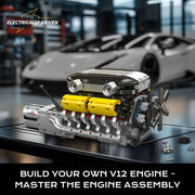 Engine Building Blocks Model Series Technical STEM Toys Moc Tank V8 Engine Supercar W16 Bricks Assembly Toy Set Kids Adults Gift
