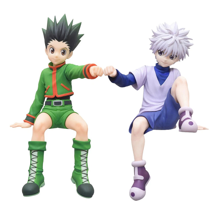 12cm Anime Figures Gon Freecss & Killua Zoldyck – Collectible PVC Action Dolls, 2-Piece Set for Birthday and Christmas Gifts