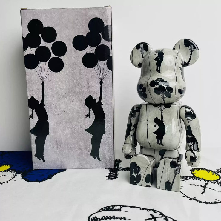 BE@RBRICK 400% 28cm Banksy Girl With Balloon Collection Doll
