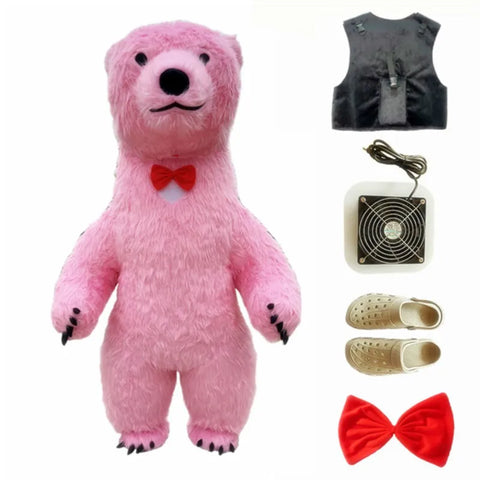 Inflatable Martha Bear Brown Bear Giant Costume Adult Walking Mascot
