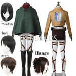 Cosplay Anime Levi Ackerman Mikasa Ackerman Cosplay Costume Eren Jaeger Outfits Hange Zoe Cosplay CostumeFull Set