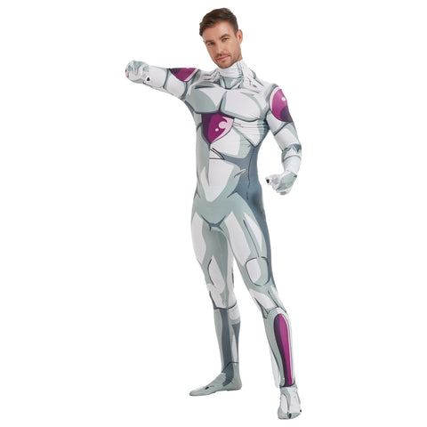 Dragon Ball Frieza Cosplay Spandex Zentai Jumpsuit Outfit