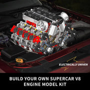 Engine Building Blocks Model Series Technical STEM Toys Moc Tank V8 Engine Supercar W16 Bricks Assembly Toy Set Kids Adults Gift