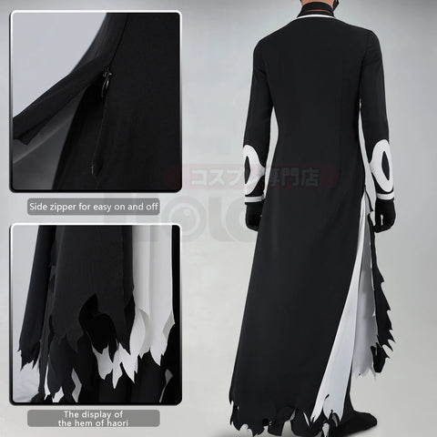 HOLOUN Bleach Kurosaki Ichigo Cosplay Outfit Haori Vest Pants
