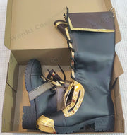 Arcane Vi Cosplay Costume Wig Hair for Anime Jinx Sister Cosplay Outfits Vi Cosplay Shoes Boots Leather Jacket