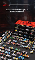 48-Piece Alloy Car Set – Classic Racing and Tin Car Models in Gift Box for Kids