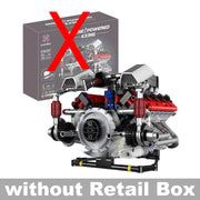 700pcs F40LM V8 Engine Technical Building Blocks With Motor + LED Light APP Control Programmable Car Model Assembly Bricks Toys