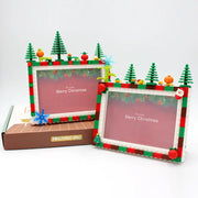 Christmas picture frame DIY children's building blocks handmade creative picture frame table 6 "7" activity gift educational toy