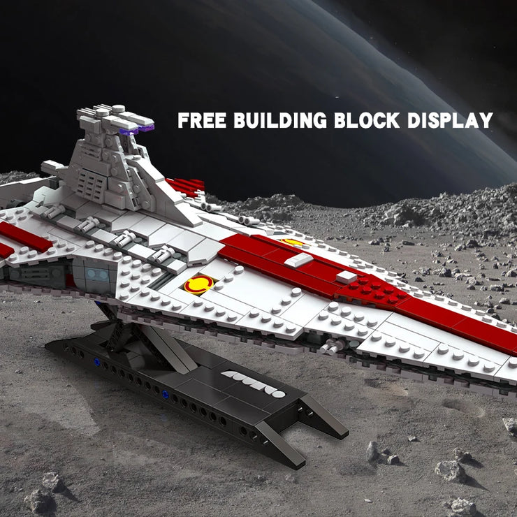 Space Battleship Building Set – 960pcs MOC Defense Ship Bricks Model Kit
