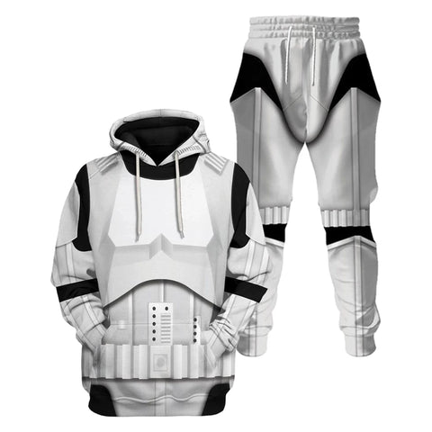 Storm Trooper Cosplay Jumpsuit Outfit