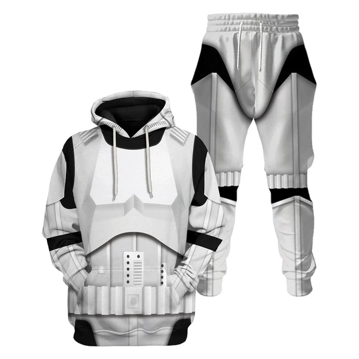 Storm Trooper Cosplay Jumpsuit Outfit