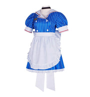 7PCS  Miku Cosplay Costumes Anime Mesmerizer Uniform Halloween Christmas Carnival Party Dressing For Women Hat Apron Accessories