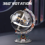 Creative Technology Space Station Transparent Globe Building Set – High-Tech Construction Bricks
