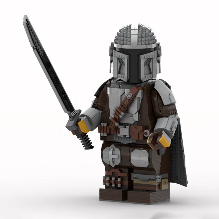 MOC The Mandalorian Mega Figure Model Star Wars Children Building Bricks 2174 Pcs