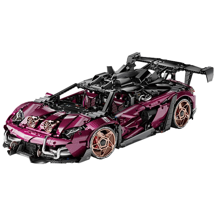 MOC Technical Modified SVJ Sports Car Building Bricks 3950 Pcs