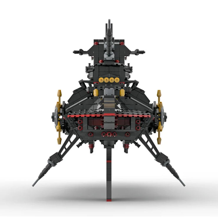 Creative MOC Small Particle Building Block Space Battleship Model Warhammer 40K 2346 Pcs