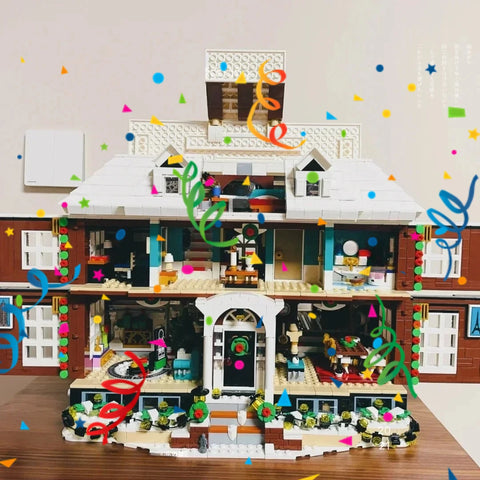 3955 Pcs Home Alone Kevin McCallister’s Home House Model Building Blocks Bricks Toy for Boy Kids Christmas Birthday Gifts