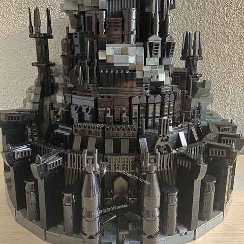MOC Famous rings Movie Architecture Dark Tower Fortress of Sauron Barad-dur Ultimate Collection 5996 Pcs