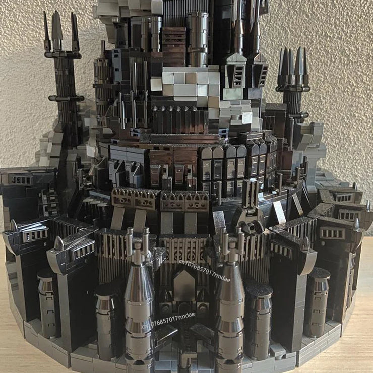 MOC Famous rings Movie Architecture Dark Tower Fortress of Sauron Barad-dur Ultimate Collection 5996 Pcs