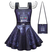 Black Knights Stormtrooper Cosplay Costume – Fancy Dress for Girls Aged 6 to 14, Inspired by Movie Space Battles