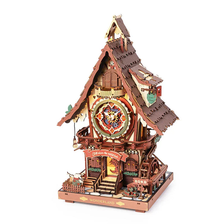 Robotime ROKR Black Forest Cuckoo Clock – 3D Wooden Puzzle Model Kit