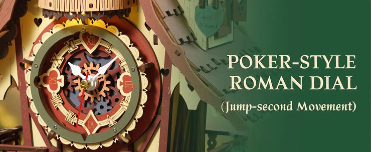 Robotime ROKR Black Forest Cuckoo Clock – 3D Wooden Puzzle Model Kit