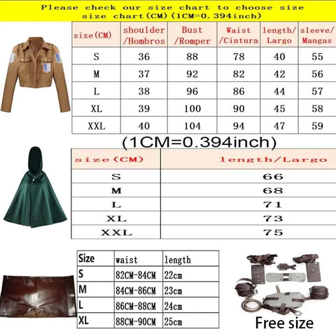 Cosplay Anime Levi Ackerman Mikasa Ackerman Cosplay Costume Eren Jaeger Outfits Hange Zoe Cosplay CostumeFull Set
